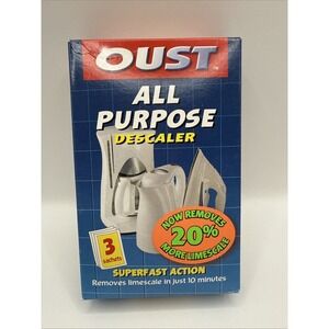 OUST All Purpose Descaler Kettle Iron Limescale Remover Cleaner De-Scaler 3pk